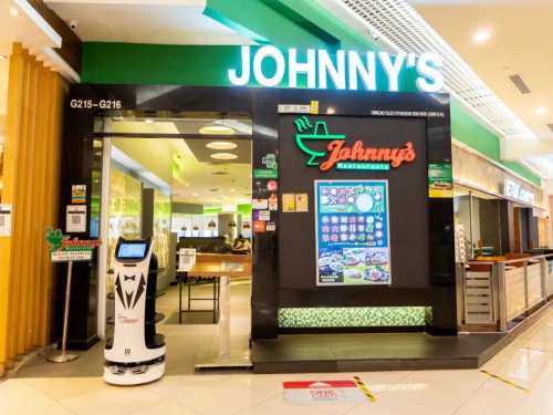 银河游戏网址7163送餐机器人“贝拉”入驻马来西亚连锁火锅店Johnny’s