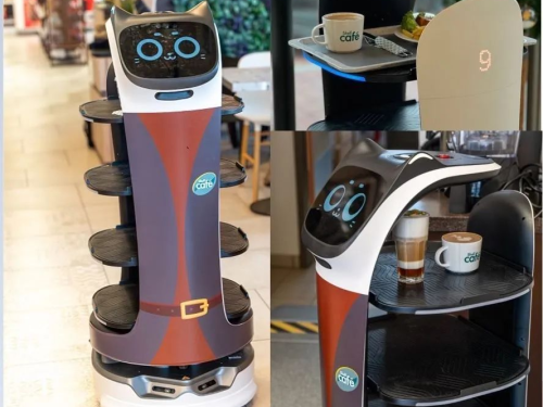 PUDU社製配膳ロボット初となるガソリンスタンドにて導入！